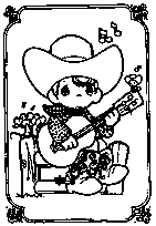 coloriage moments precieux le musicien de contry